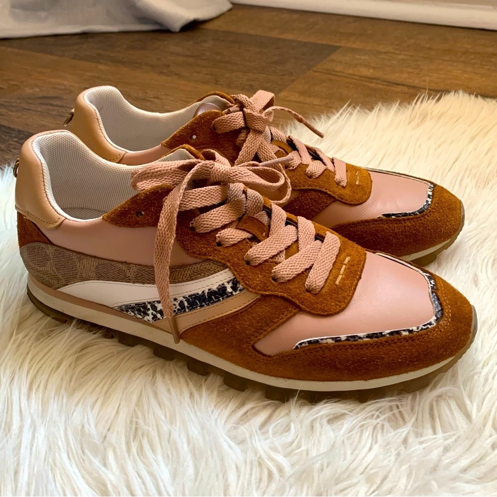 Coach Sneakers Biscotti/Beachwood Print